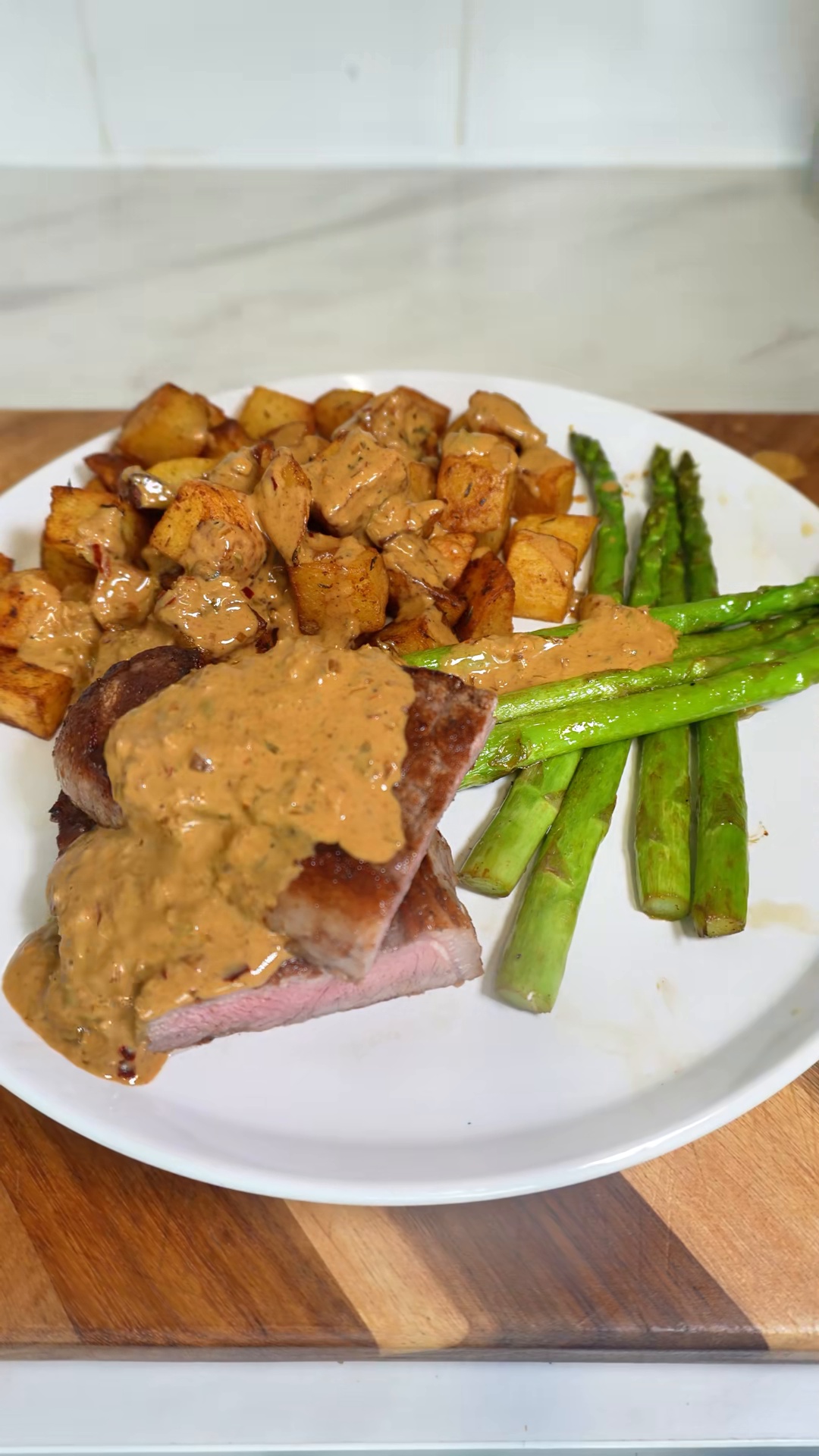 steak with creamy caper sauce